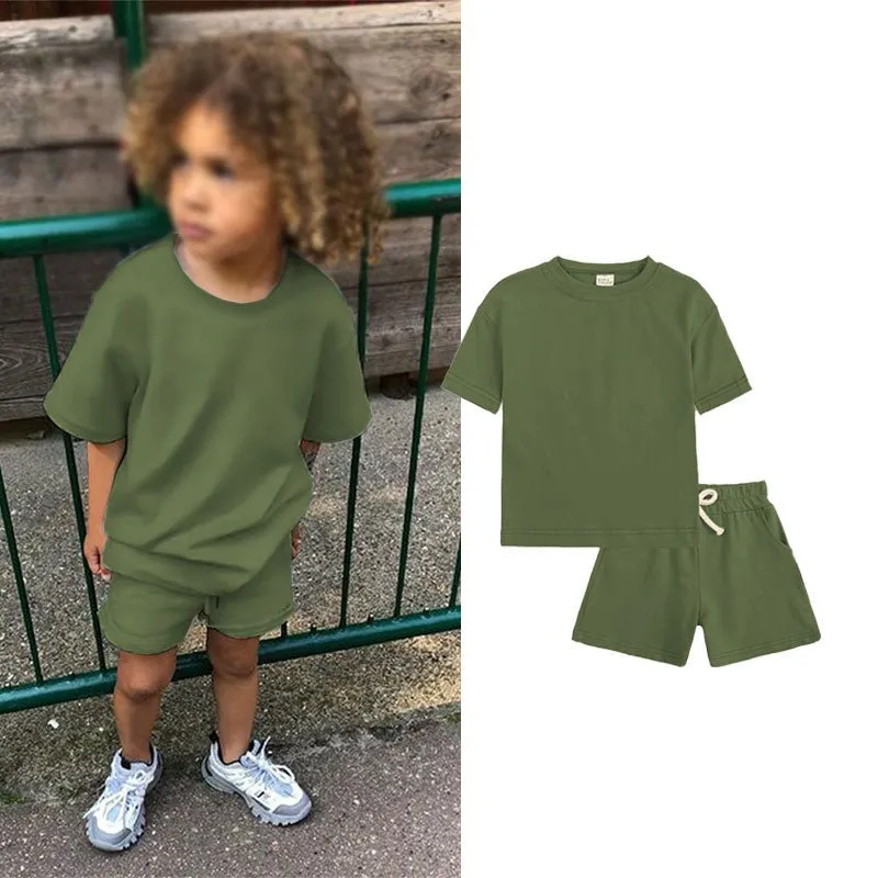 Cotton Unisex Tshirt and Shorts Set