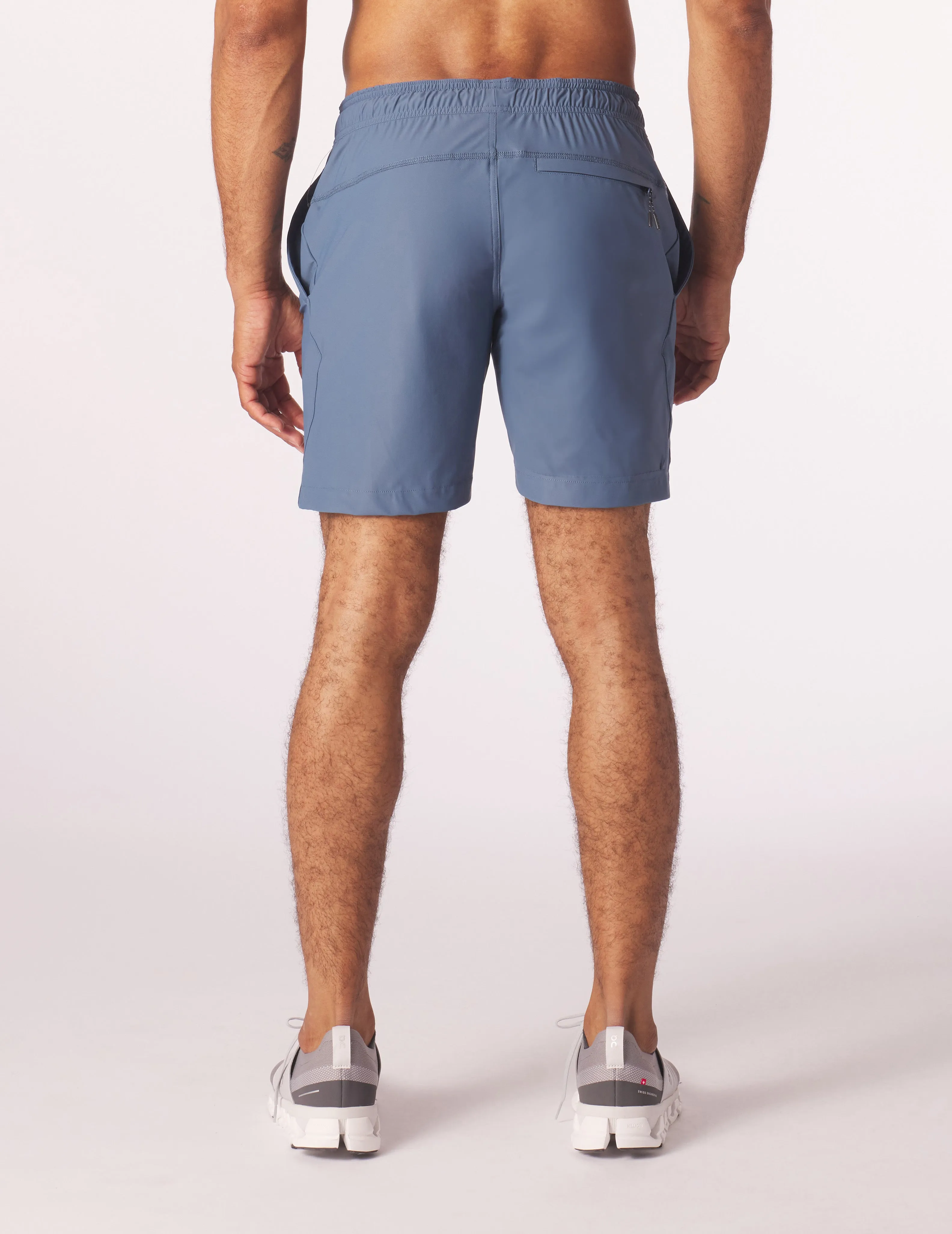 Court Short: Washed Blue