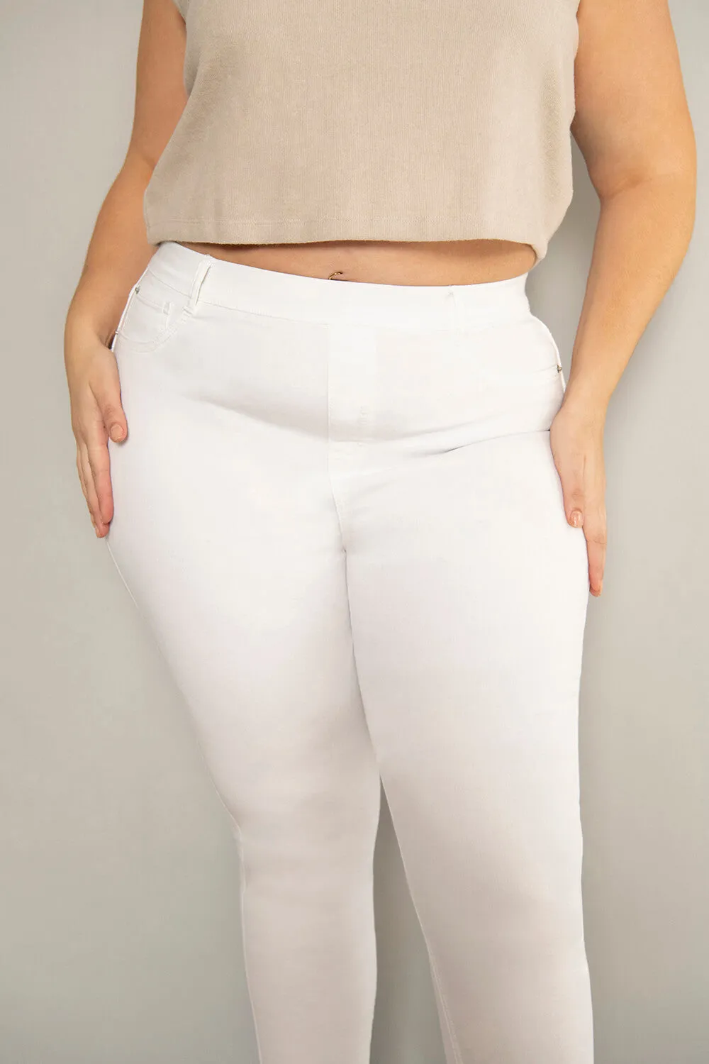 Curve Ultimate Ankle Grazer Jeggings - White