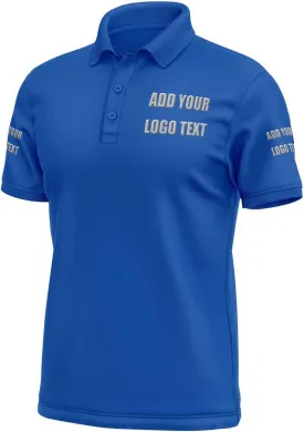 Custom Shirts for Men Personalized Polo Shirt Embroidered Print Design Your Own Text Logo Name T-Shirts