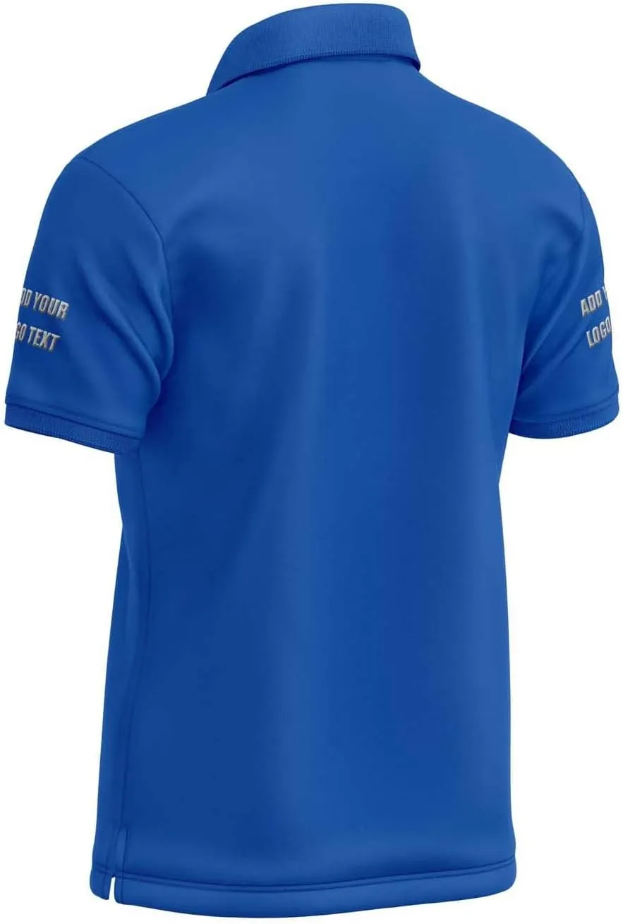 Custom Shirts for Men Personalized Polo Shirt Embroidered Print Design Your Own Text Logo Name T-Shirts