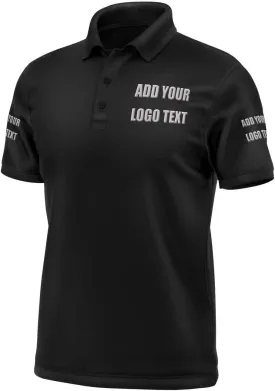Custom Shirts for Men Personalized Polo Shirt Embroidered Print Design Your Own Text Logo Name T-Shirts