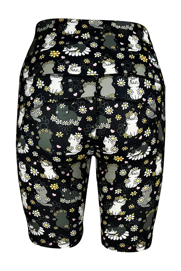 Daisy Cats Shorts   Pockets