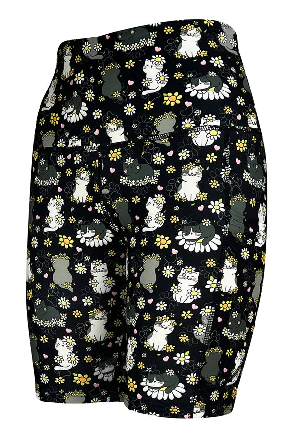Daisy Cats Shorts   Pockets