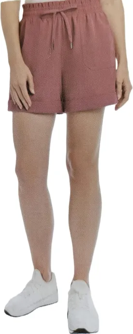 Danskin Womens' Woven Paperbag Shorts (US, Alpha, XX-Large, Regular, Regular, Cosmic Clay)