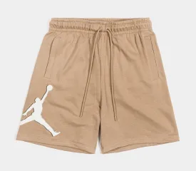 Essentials Fleece Mens Shorts (Beige)