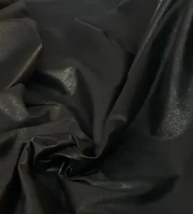 Faux Leather - Distressed Black