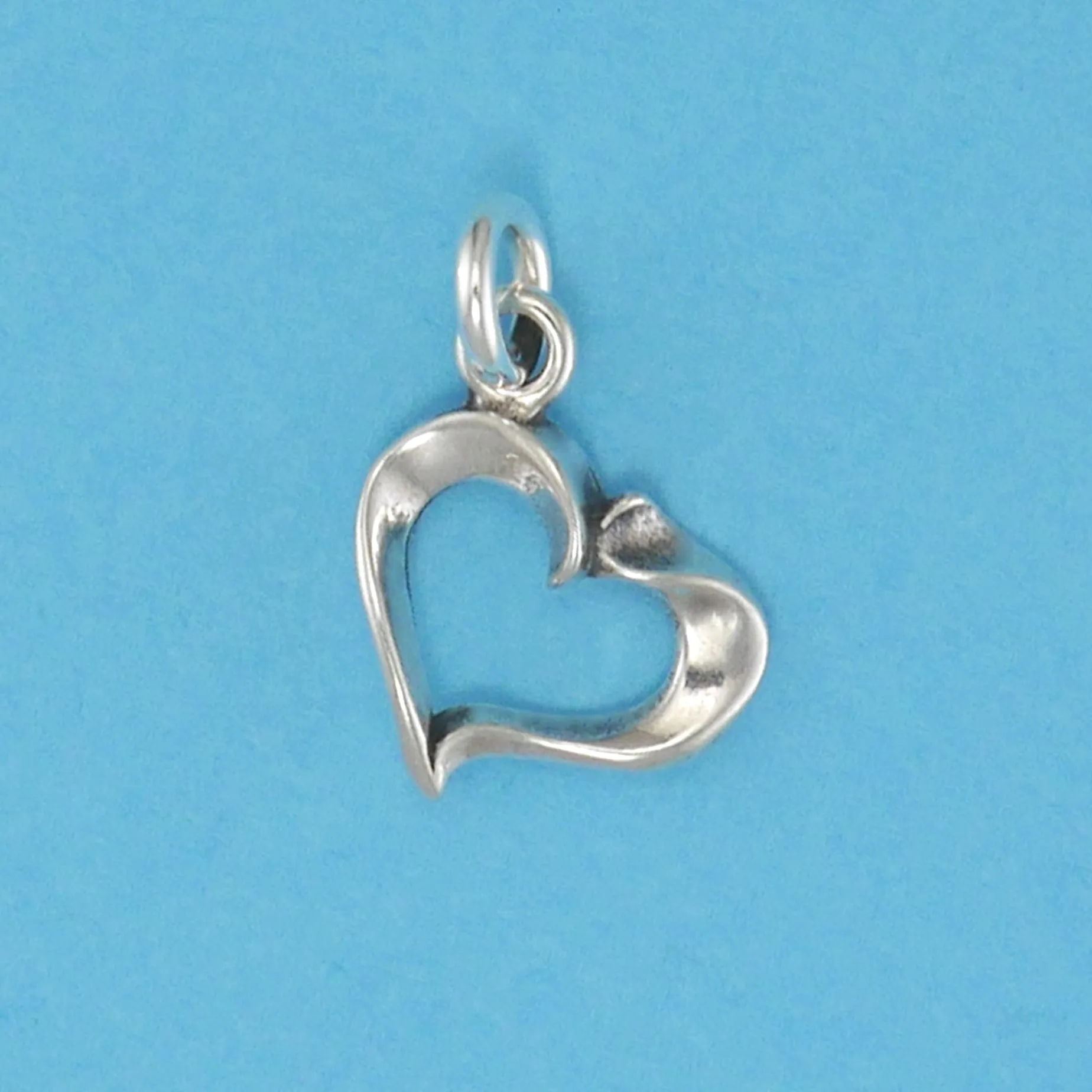Fluted Heart Charm