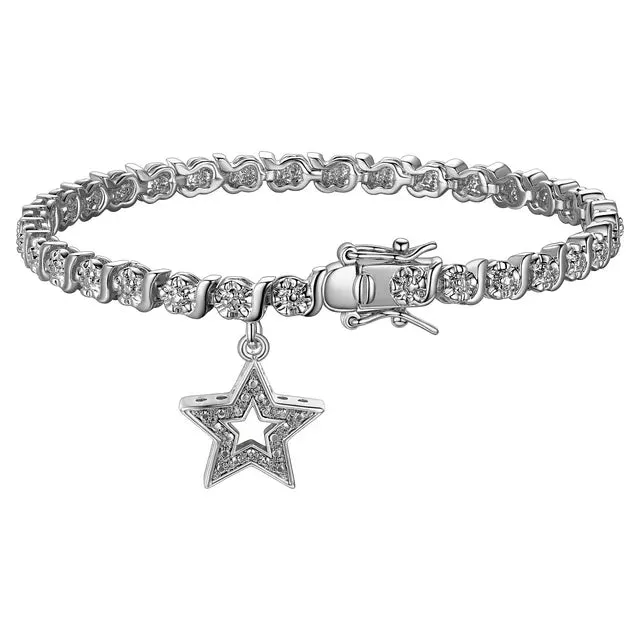 Forever Facets Diamond Accent Butterfly Charm 18k
