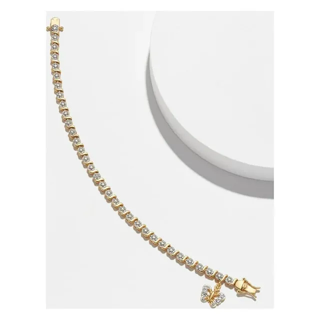 Forever Facets Diamond Accent Butterfly Charm 18k