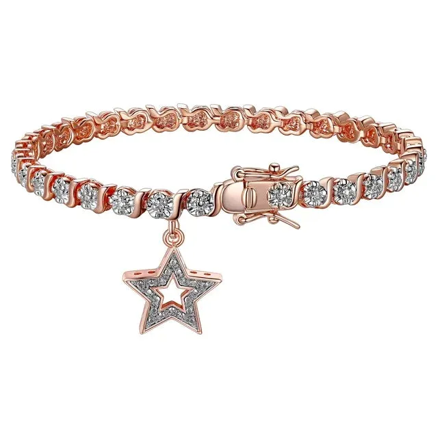 Forever Facets Diamond Accent Butterfly Charm 18k