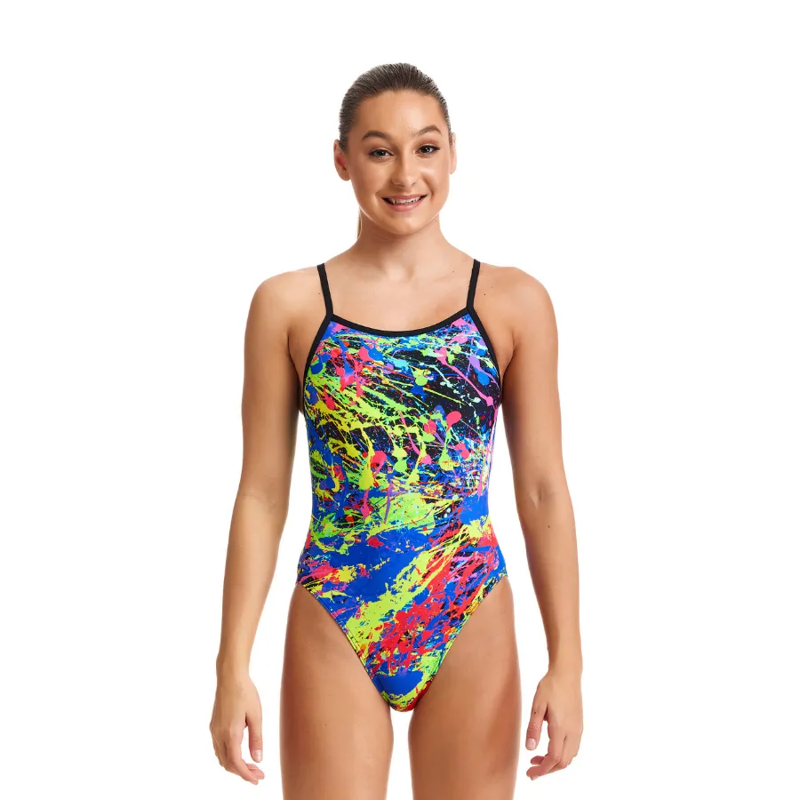 Funkita Girls Single Strap One Piece FS16G- Paint Smash
