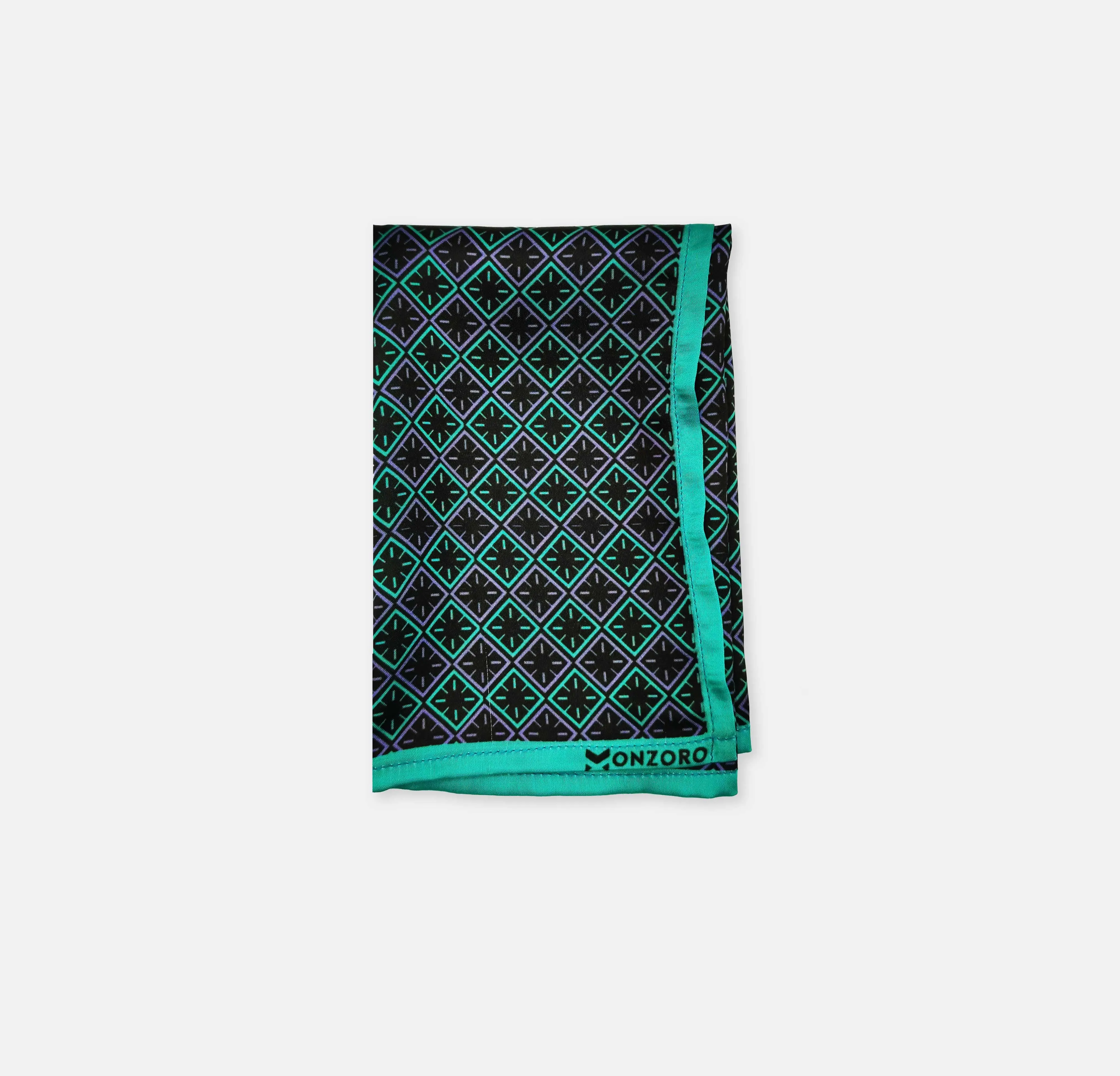 GEOMETRIC PRINT -  SILK POCKET SQUARES