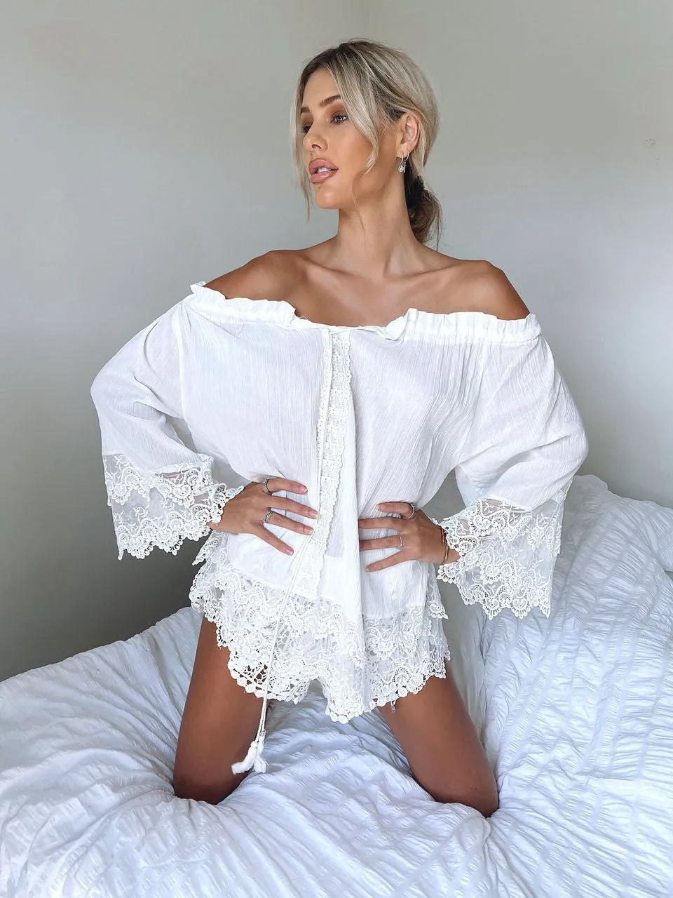 Georgia White Shorts