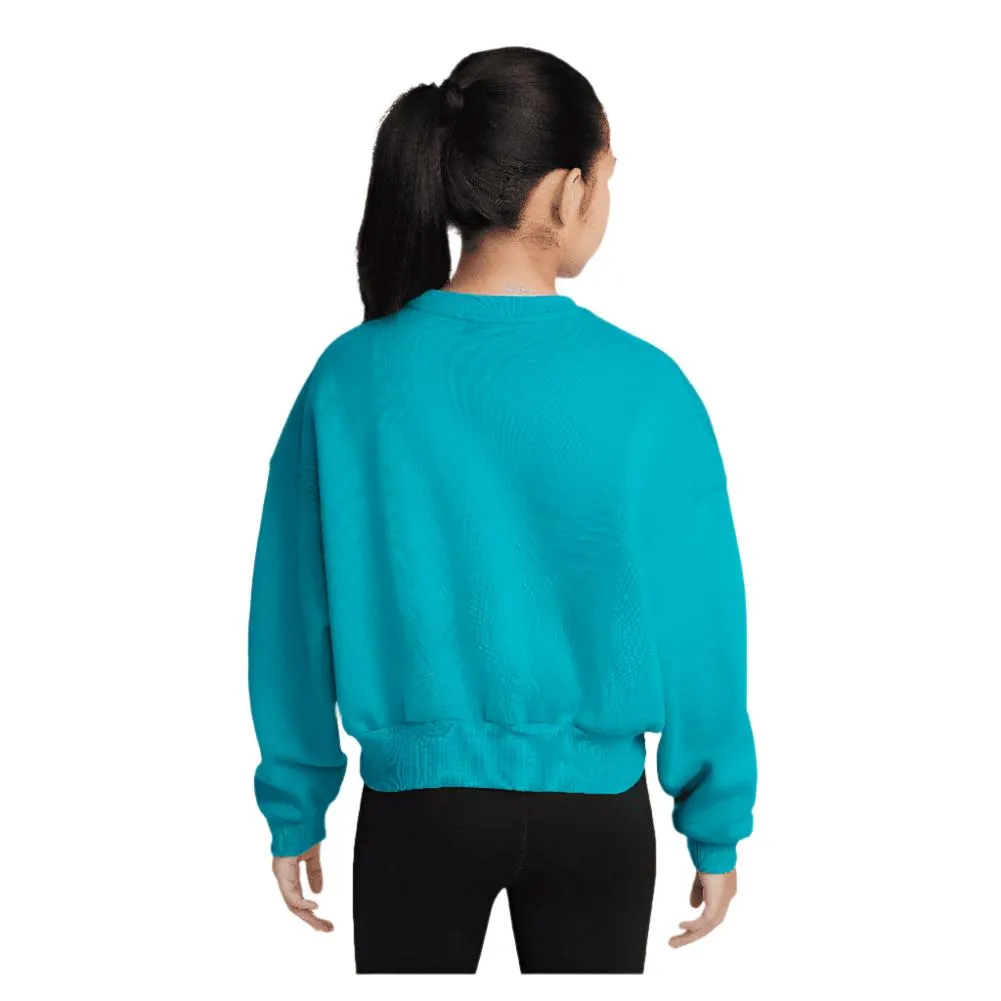 Girl`s Sportswear Club Fleece Crew Neck Sweatshirt