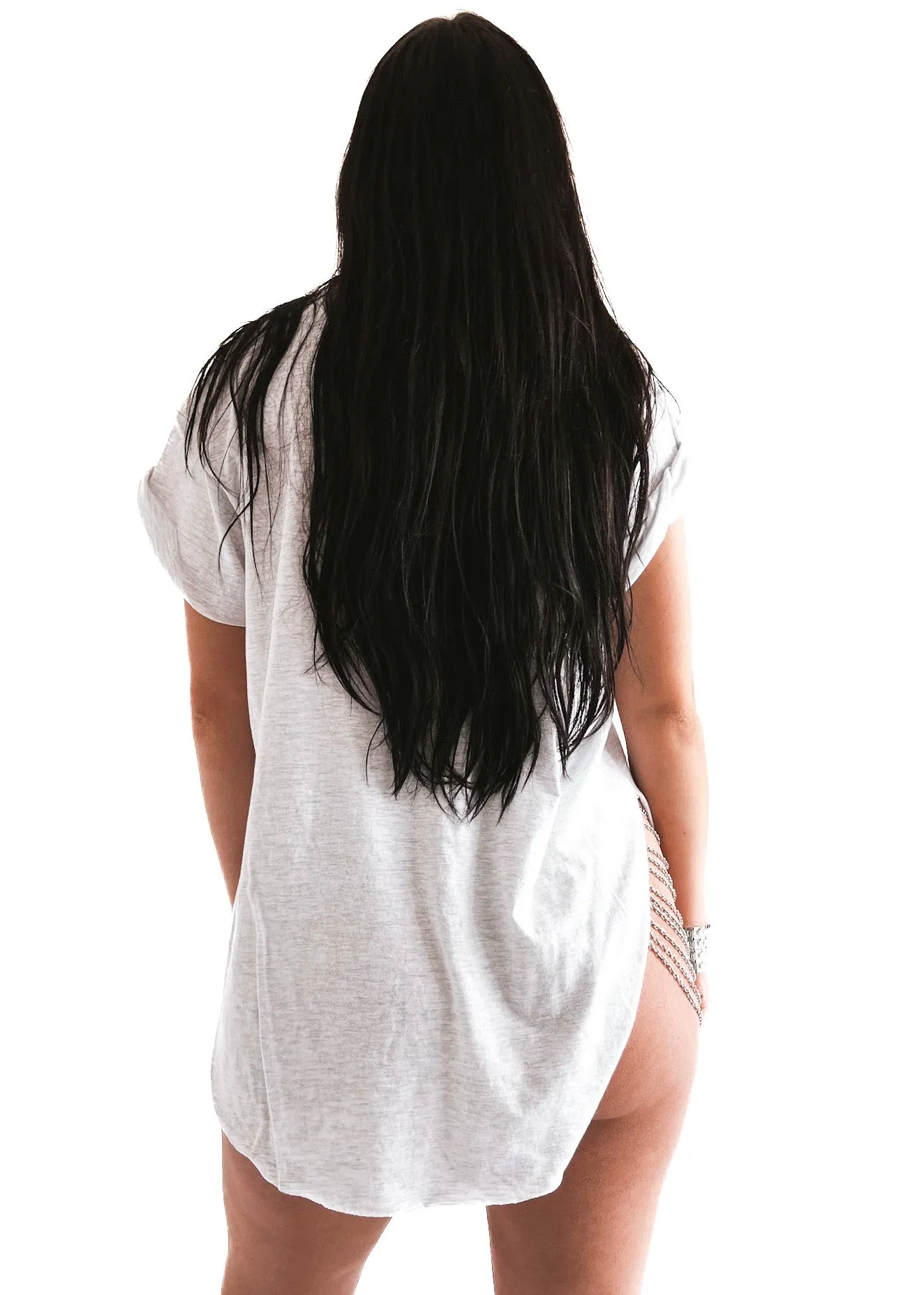 GOOD THINGS ARE COMING SIDE SLIT TEE