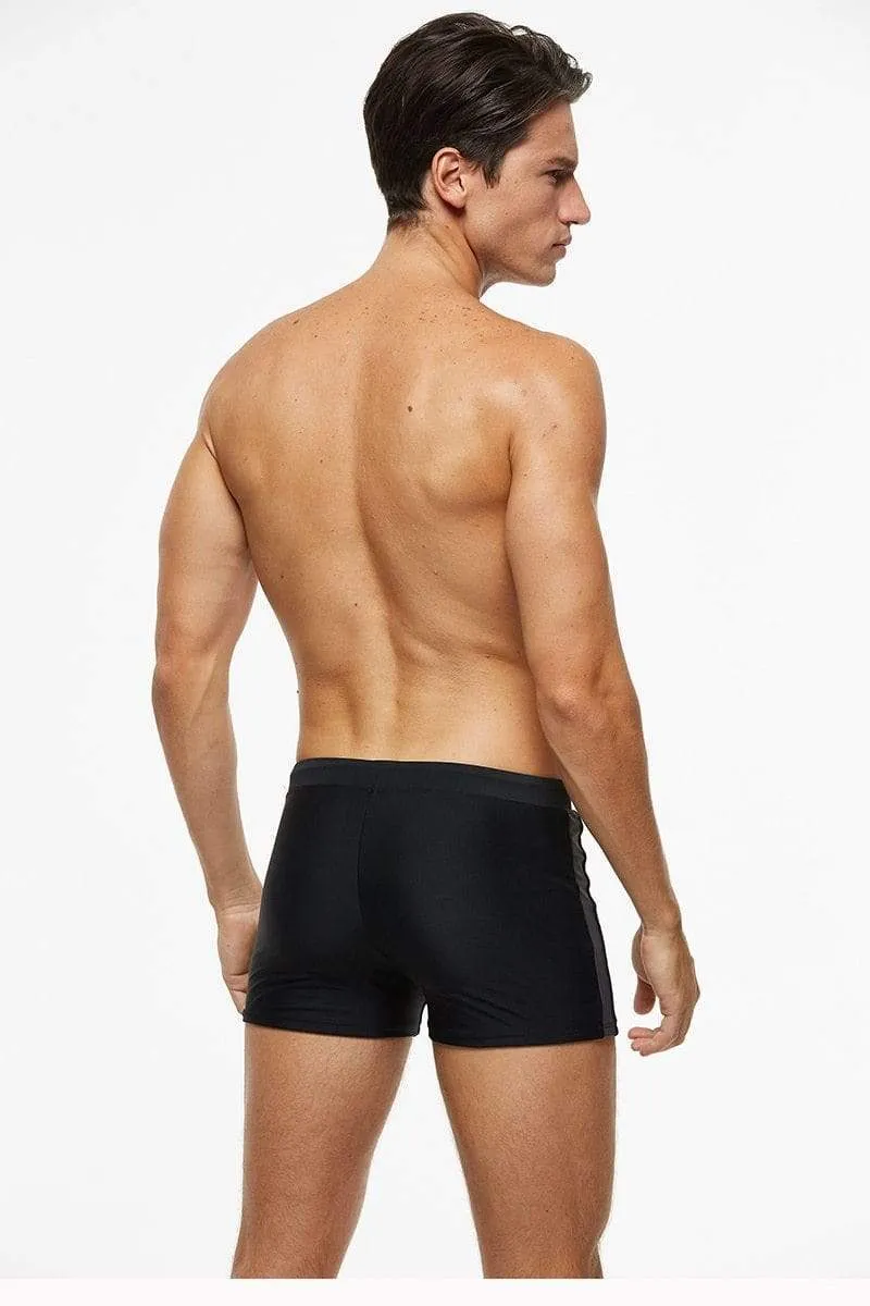 Gray Racing Trunks Swimsuit