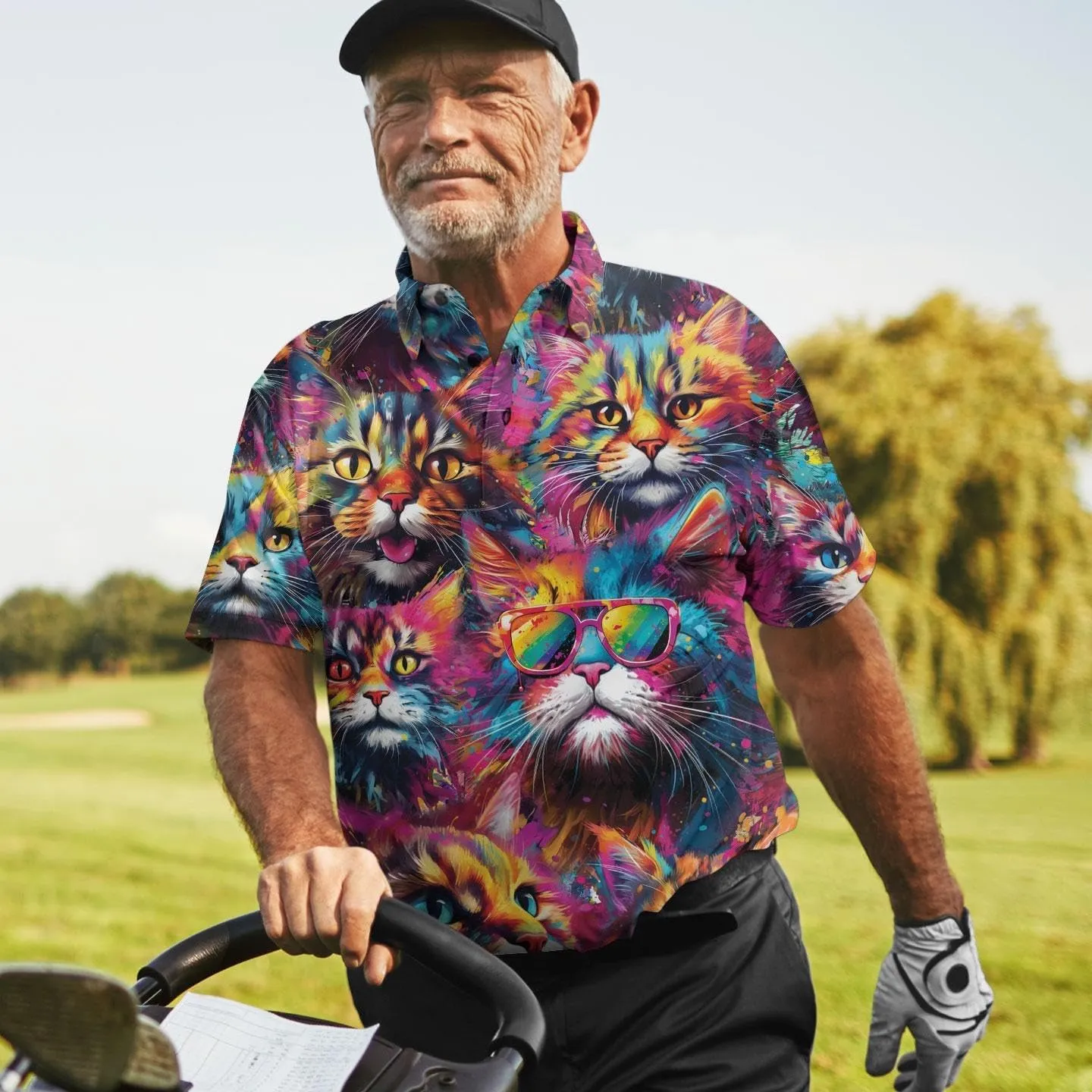Green Argyle Pattern Diagonal Diamond Polo Shirts for Men Women Men's Golf Shirts Short Sleeve, Lightweight Golf Polos