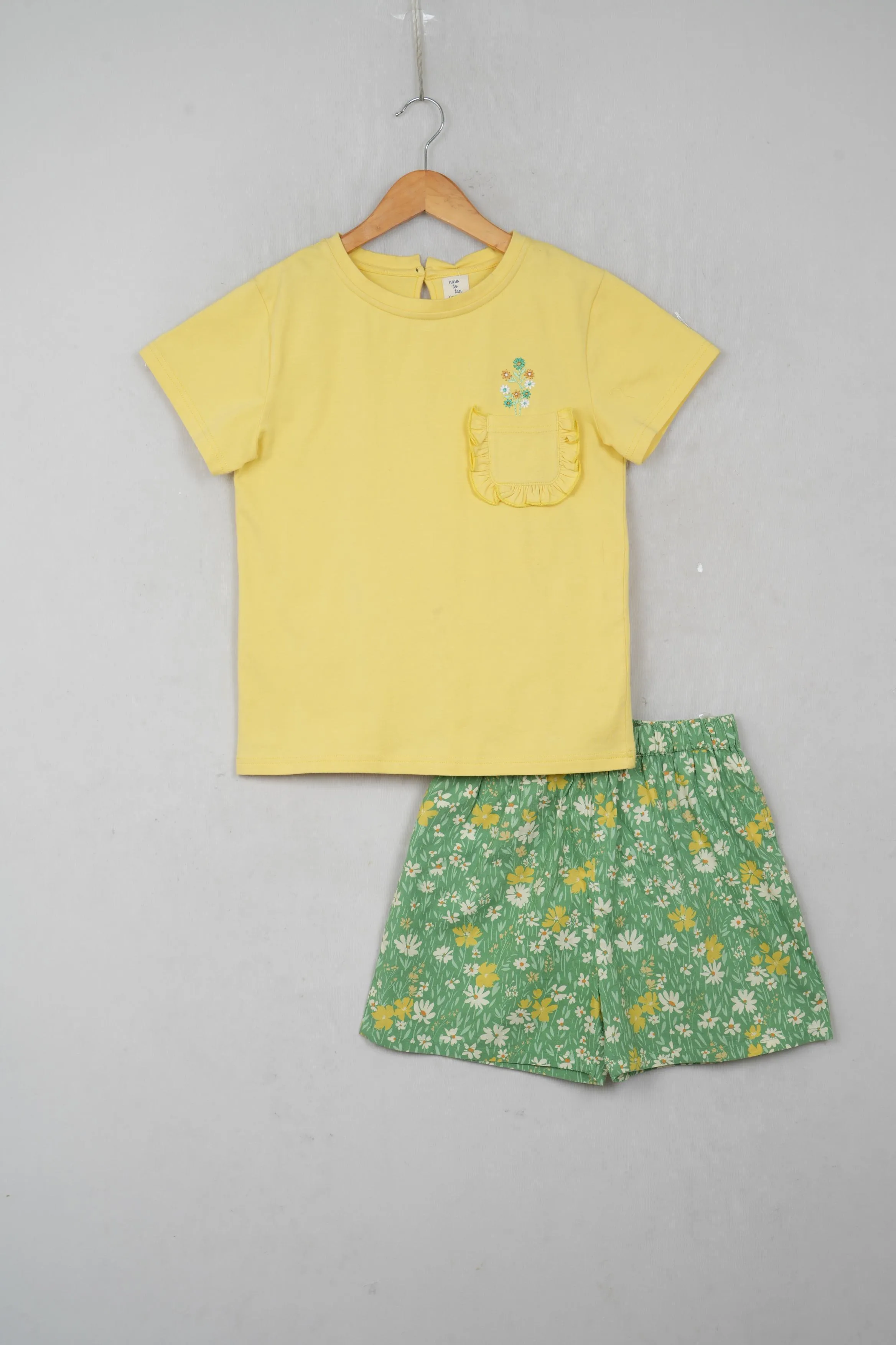 Green Garden Skirt/ Shorts Set