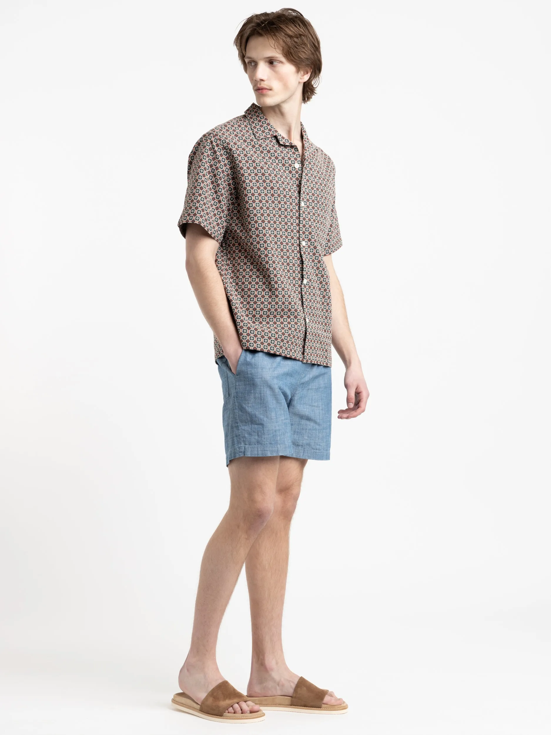Green/Orange Tile Shirt
