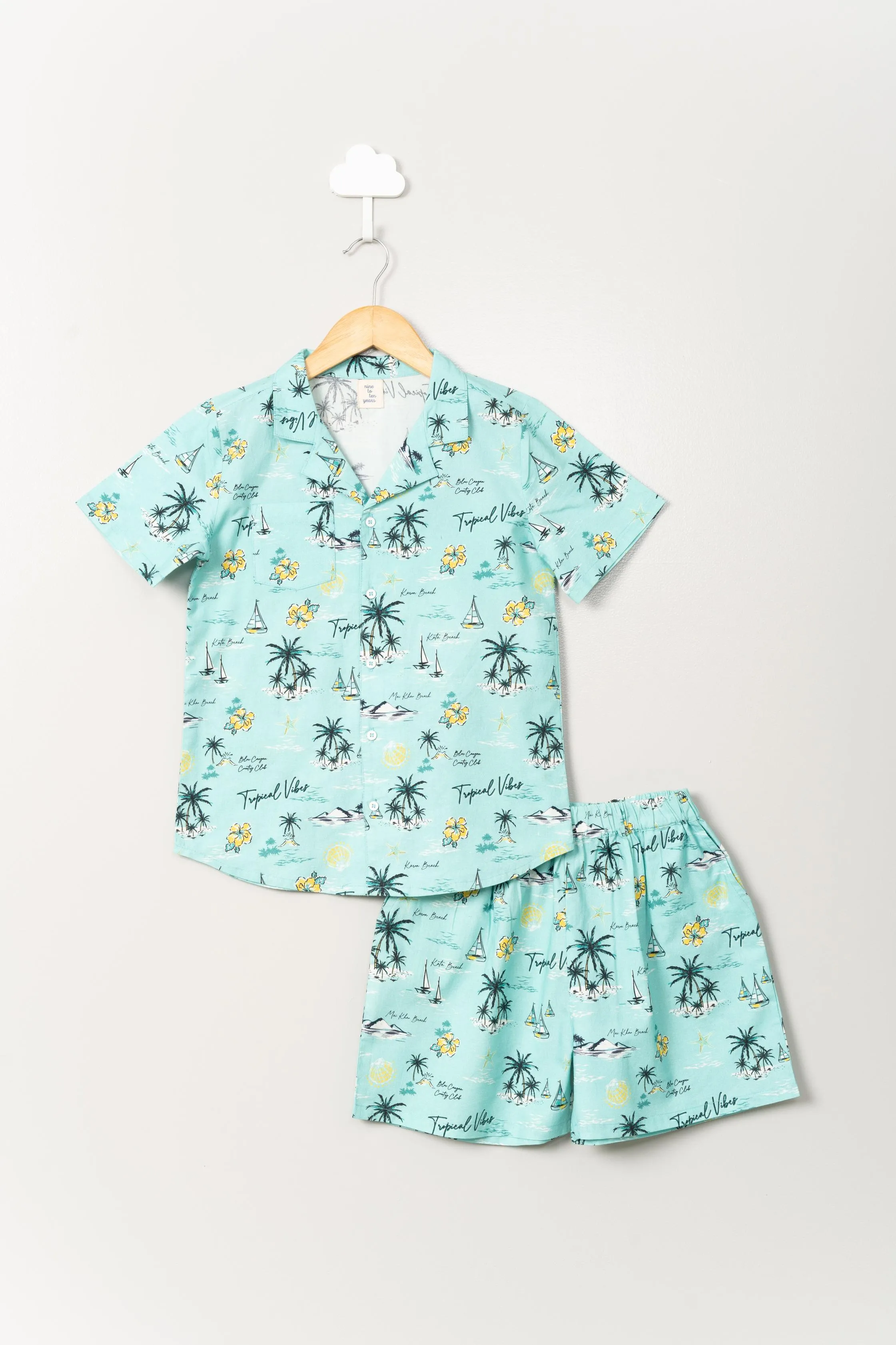 Hawaiin Shorts Set
