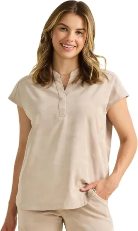 Healing Hands Scrub Top for Women Modern Fit Tee with 2 Pockets, Moisture Wicking, 360 Stretch and Quick Dry Fabric 2352