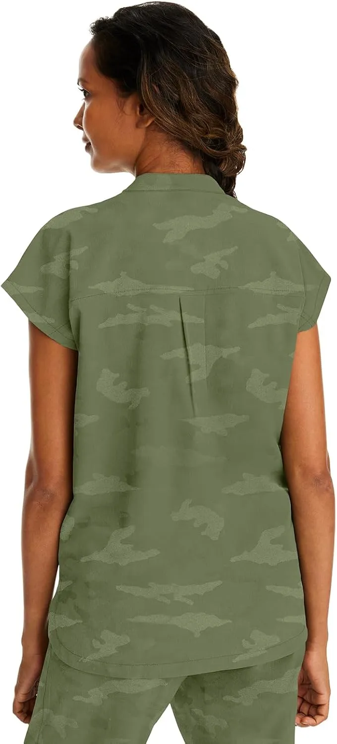 Healing Hands Scrub Top for Women Modern Fit Tee with 2 Pockets, Moisture Wicking, 360 Stretch and Quick Dry Fabric 2352