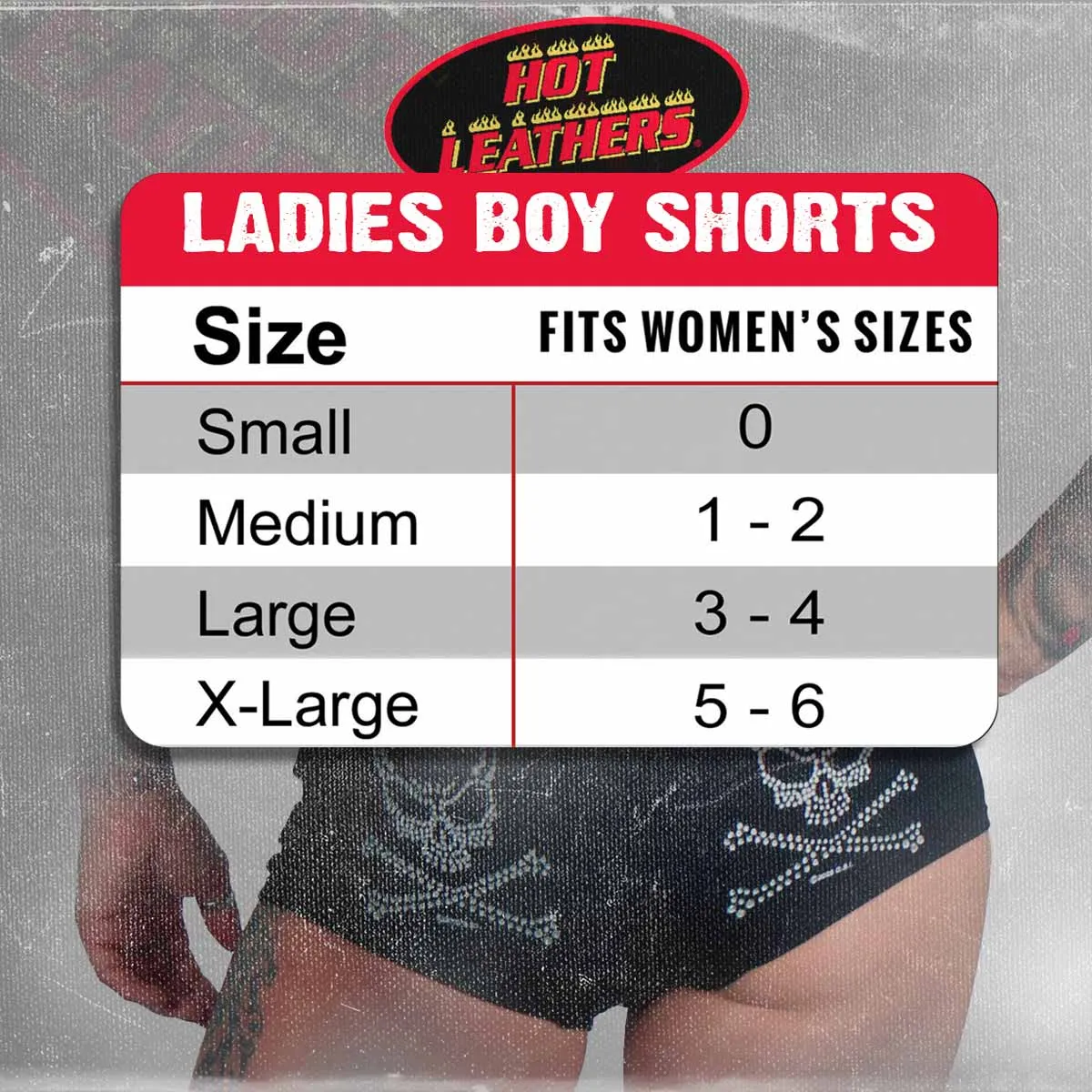 Hot Leathers Spoiled Brat Boy Shorts PTB7536