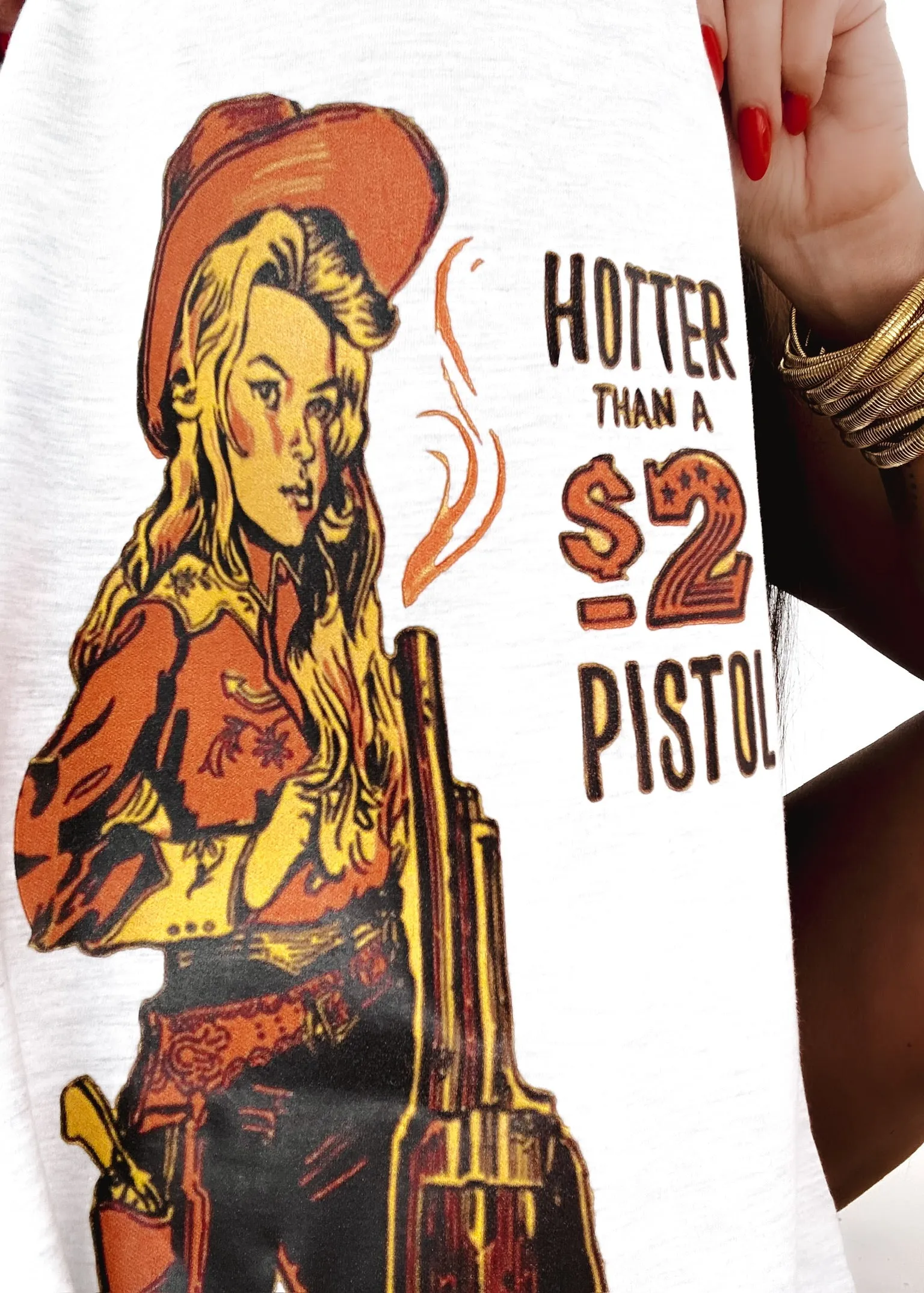 HOTTER THAN A $2 PISTOL SIDE SLIT TEE