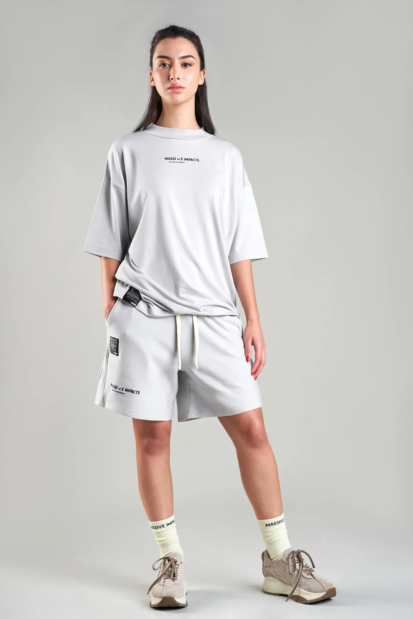 J010MI Organic Cotton & Bamboo Drawstring Shorts