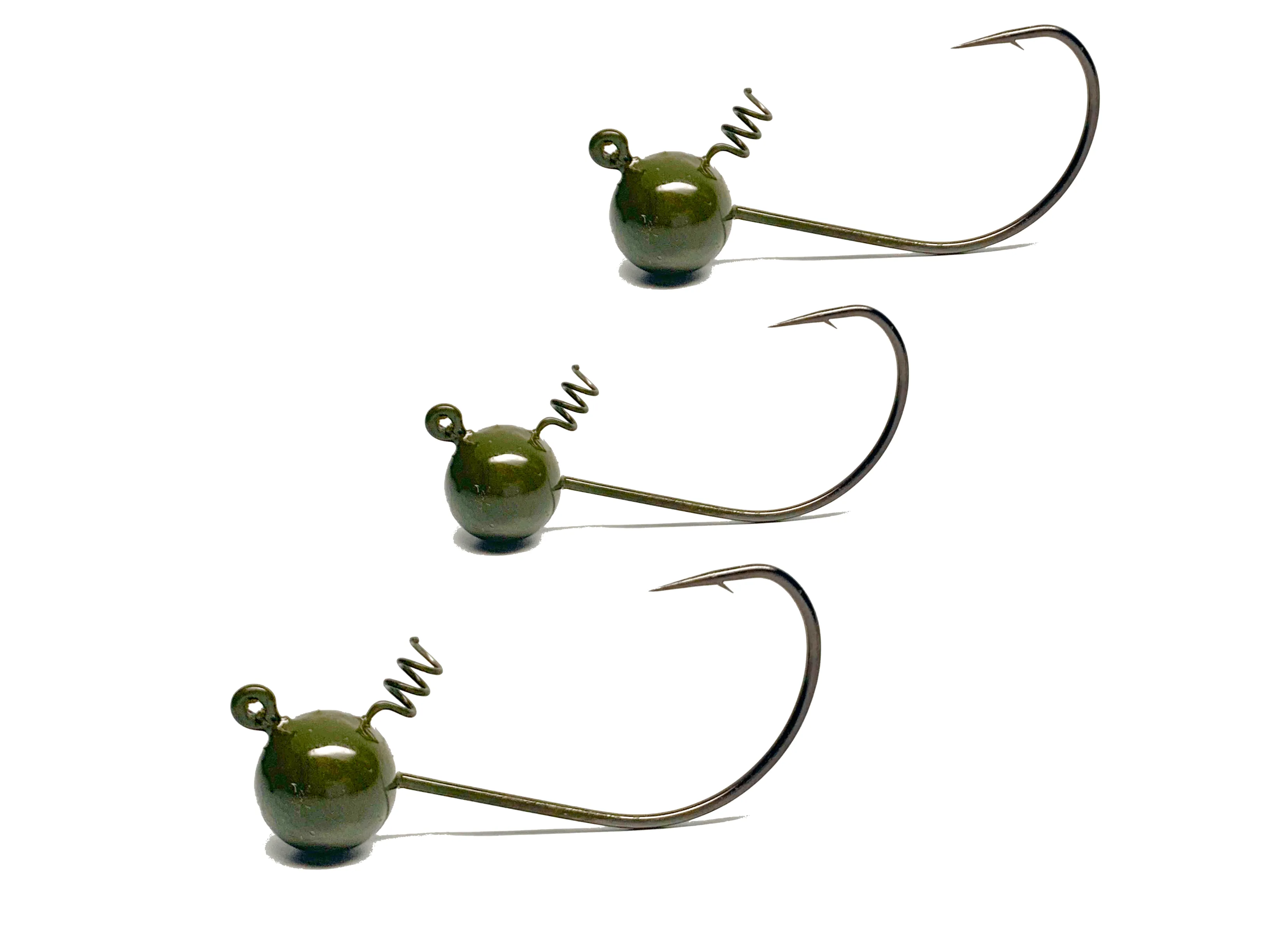 Largemouth Green Shaky Finesse Jigs | Screw Locks | Bass Jigs