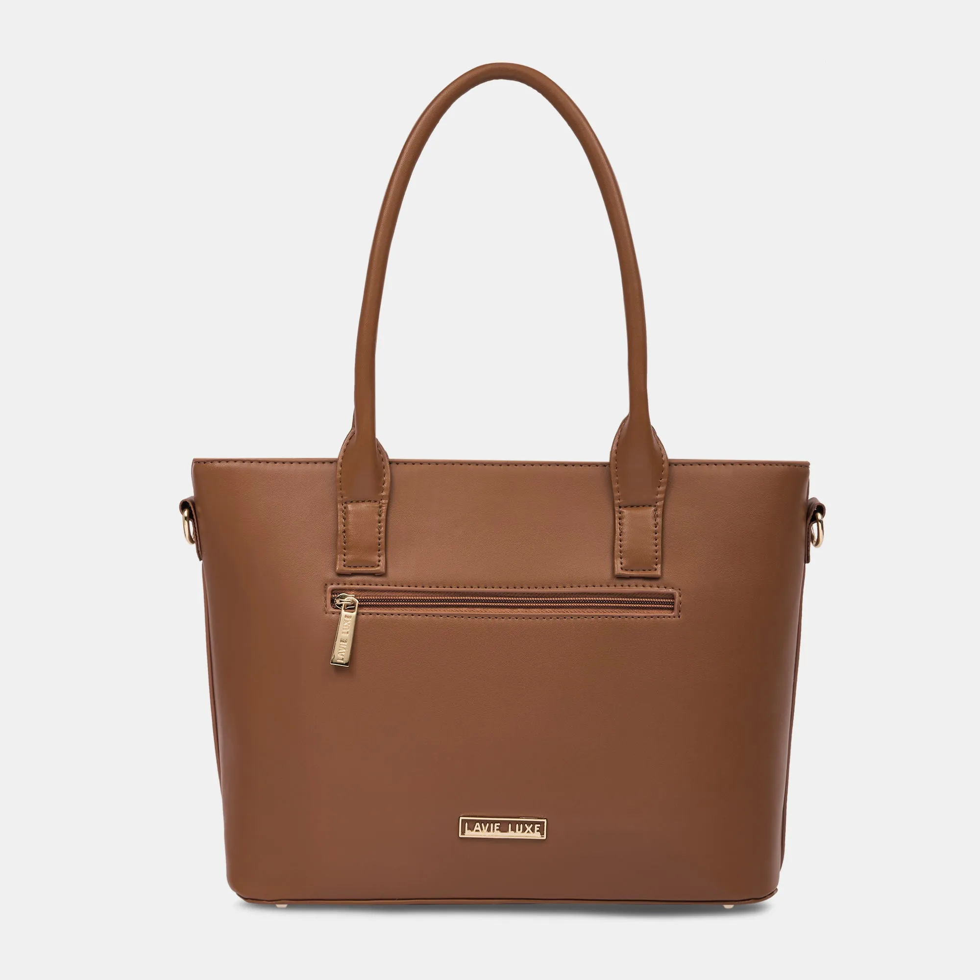 Lavie Luxe Mare Tan Medium Women'S Tote Handbag