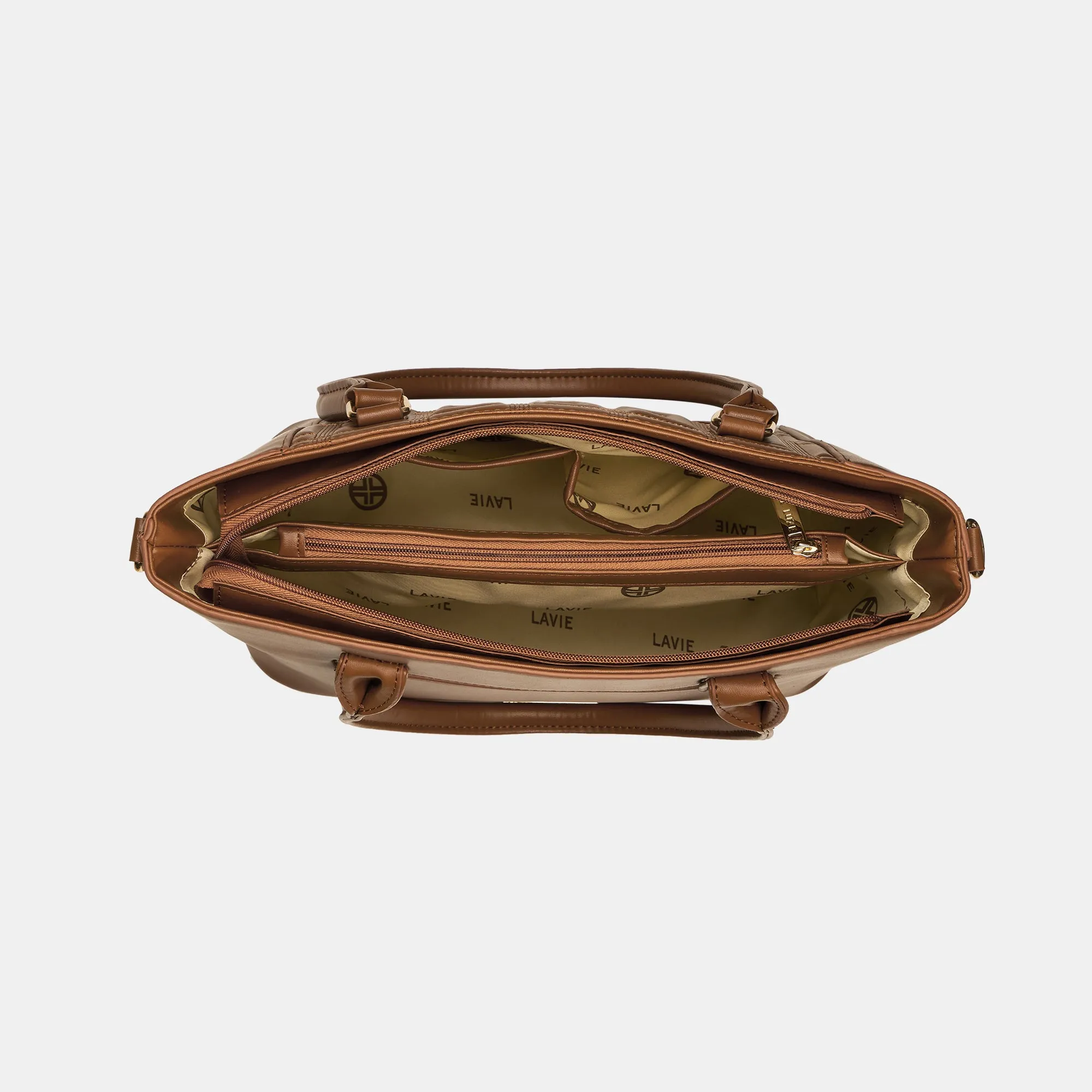 Lavie Luxe Mare Tan Medium Women'S Tote Handbag