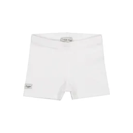 Lil Leggs White Biker Shorts