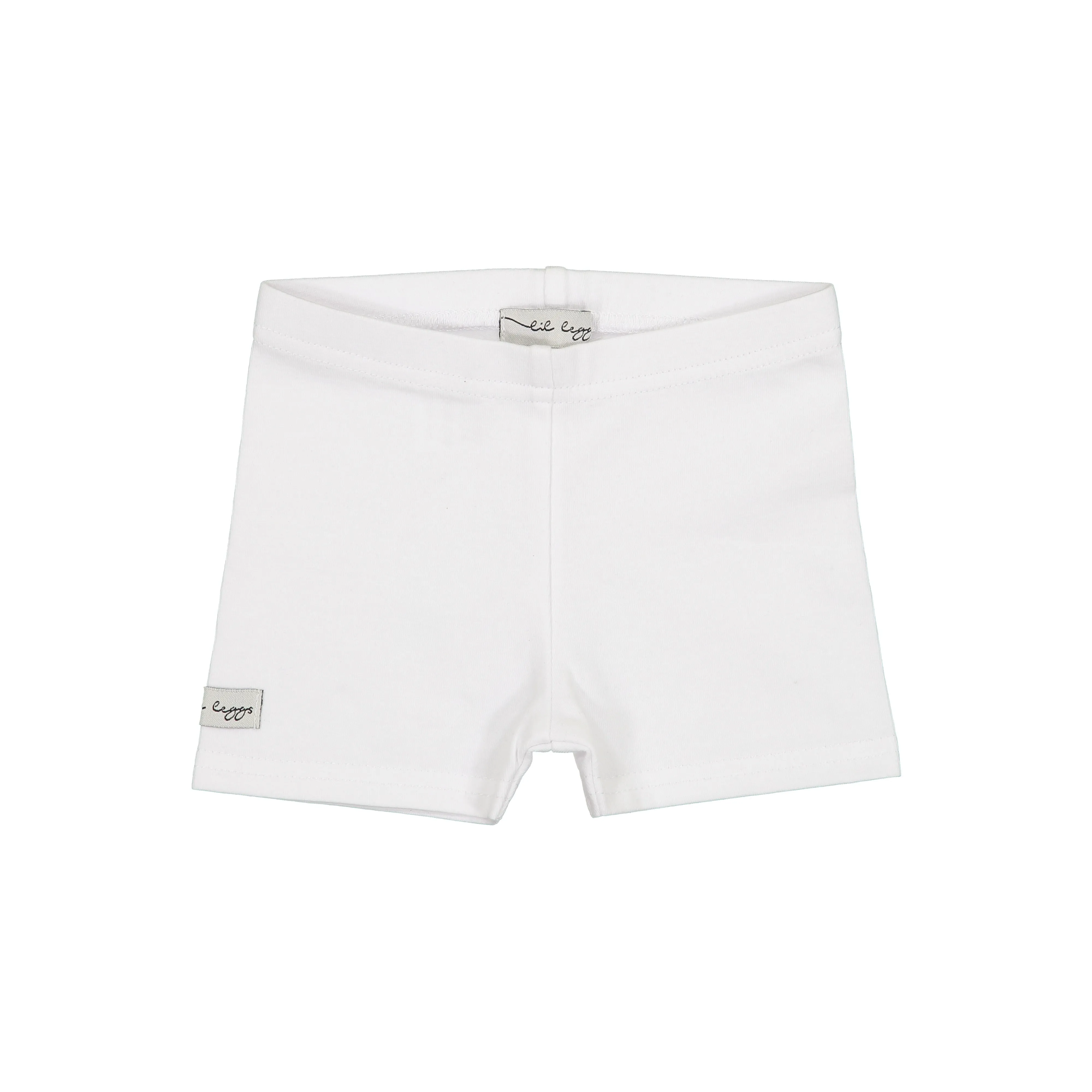 Lil Leggs White Biker Shorts