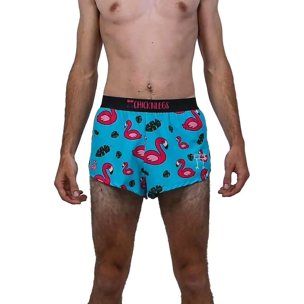 Men's Blue Flamingo 2" Split Short - Blue Flamingo
