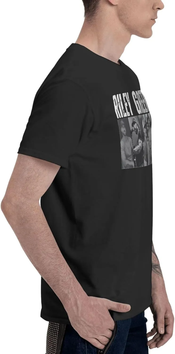 Men's Cotton Short-Sleeved T Shirt Funny Crewneck Top Tee