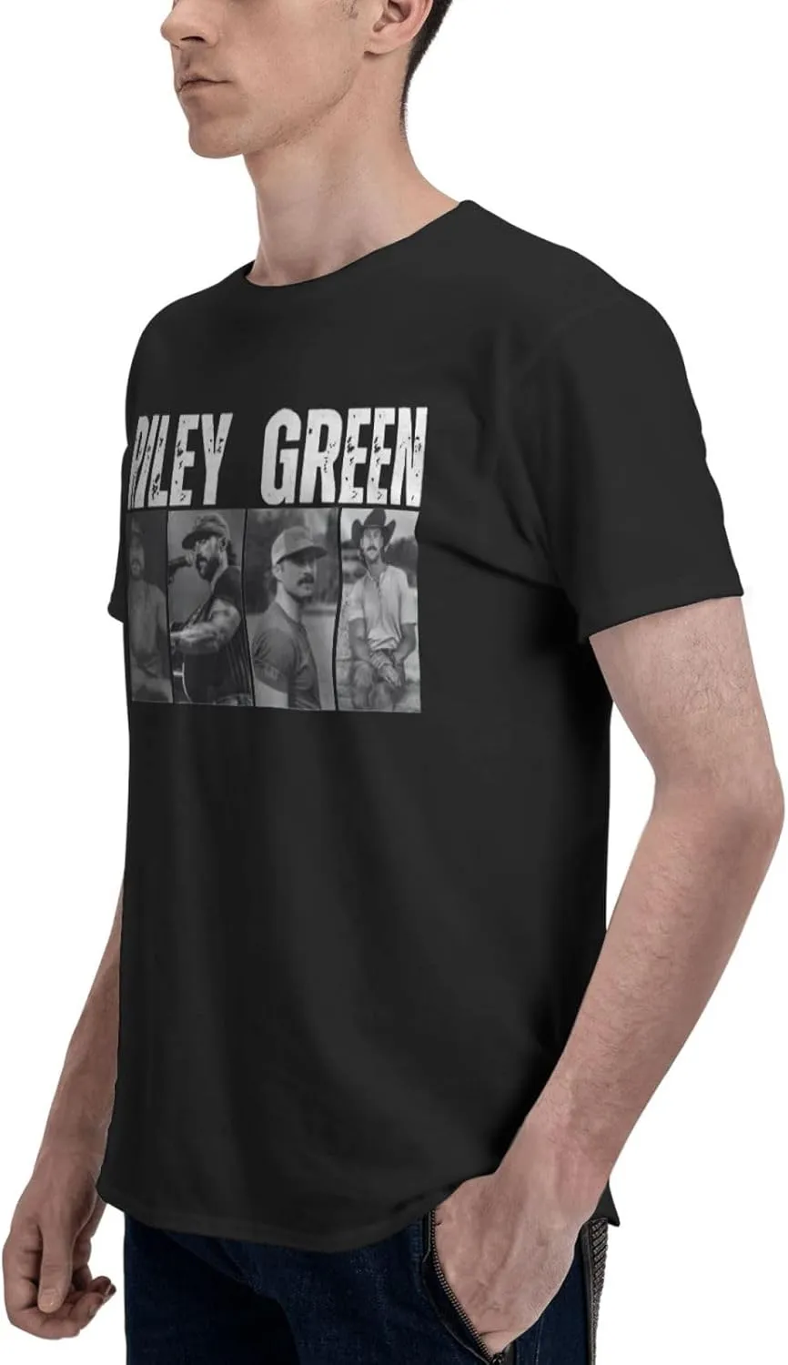 Men's Cotton Short-Sleeved T Shirt Funny Crewneck Top Tee