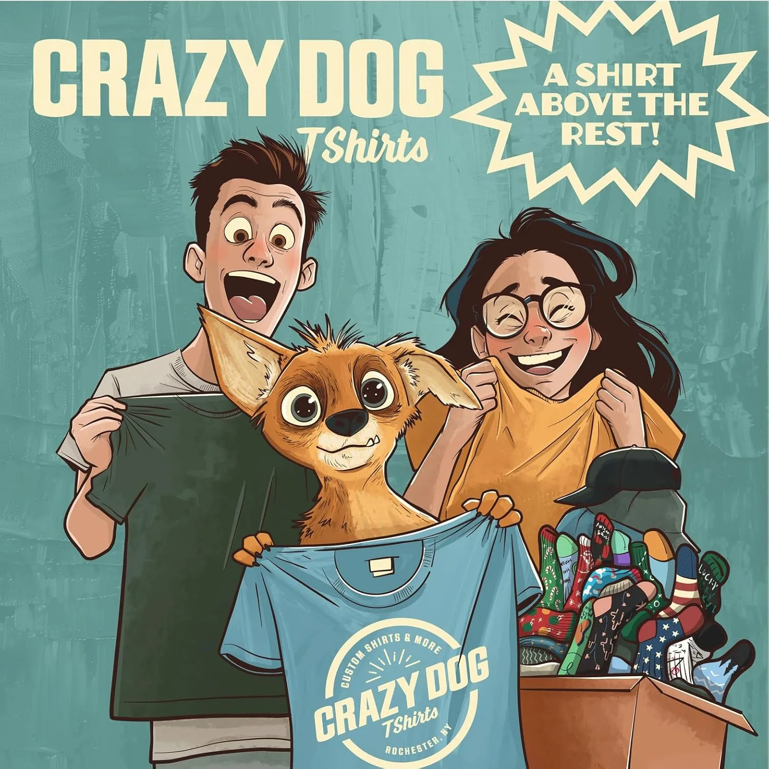 Mens Easily Distracted by Dogs T Shirt Funny Pet Puppy Tee for Guys