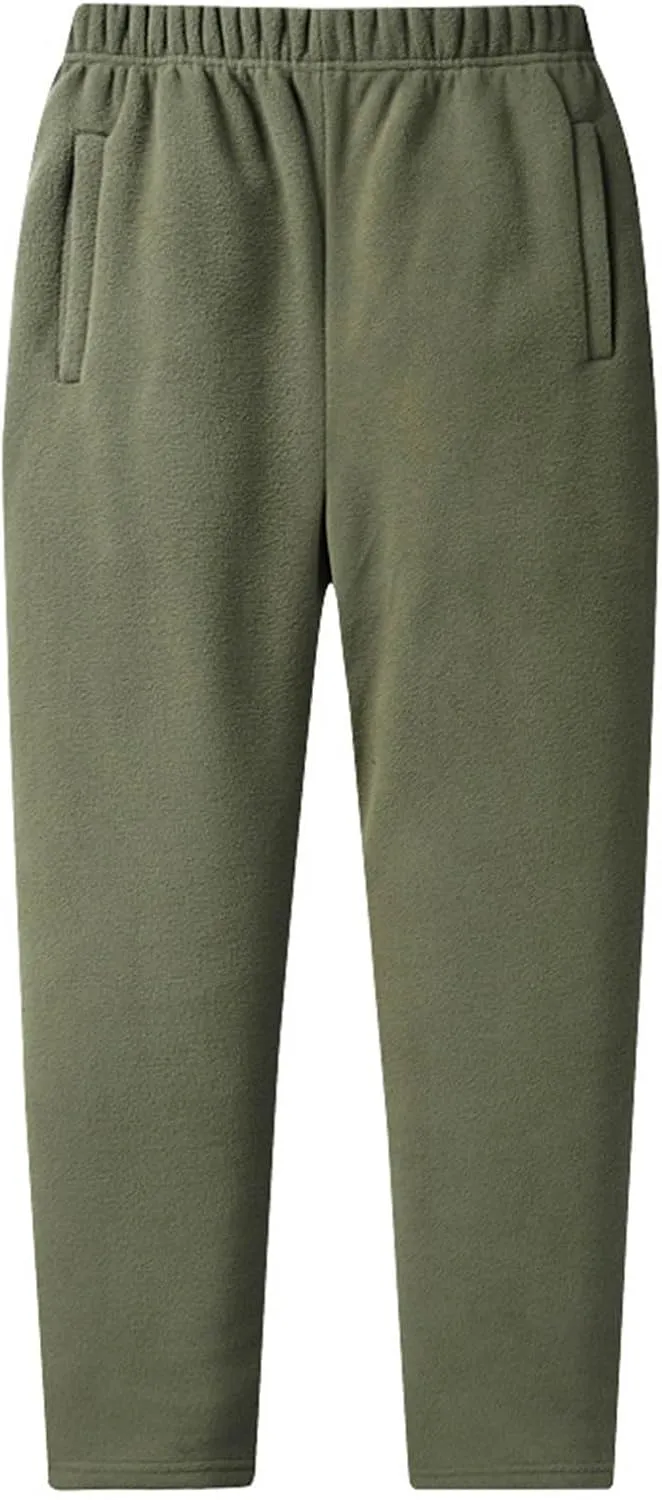 Men's Fleece Lined Sherpa Sweatpants Winter Casual Soft Warm Pants Jogger Lounge Athletic Thermal Pant with Pockets