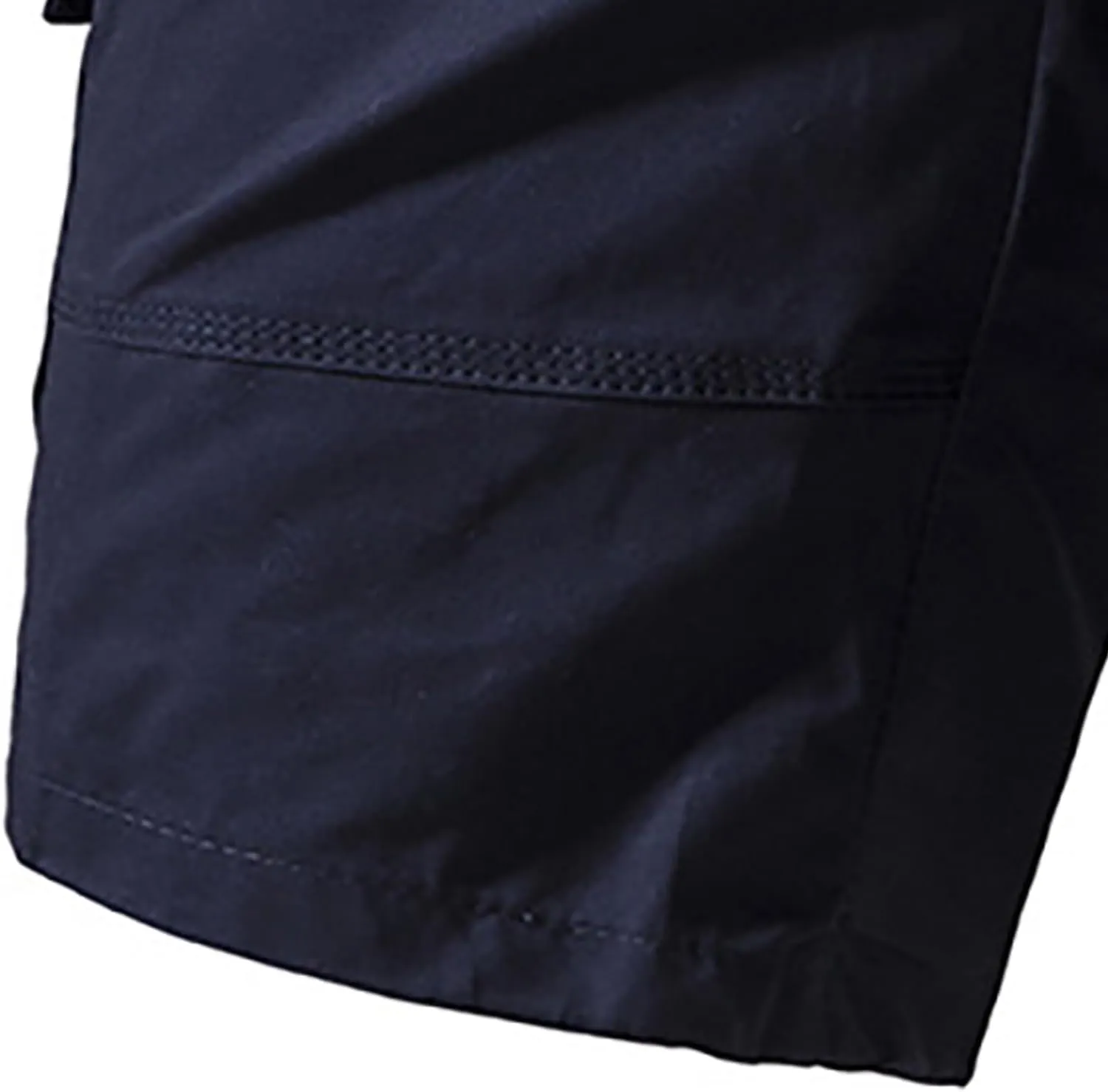 Mens Resort Wear 2025 Stretch Cargo Shorts Lightweight Wide Leg Work Shorts Summer Outdoor Multi Pockets Travel Pants