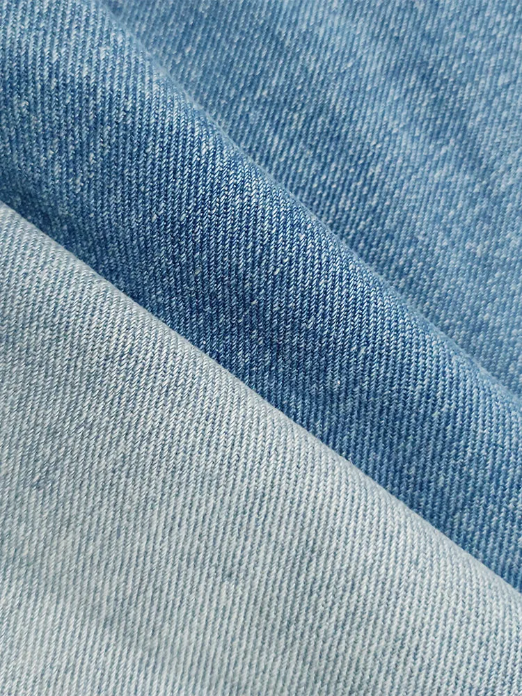 Mid-Length Denim A-Line Skirt