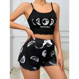 'Moon Child' Black Moon 2 Piece Set