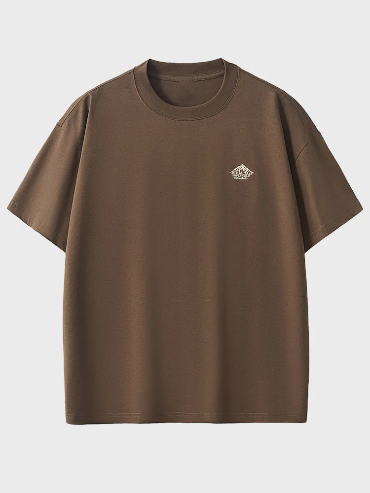 Mountain Embroidered Men's Tee