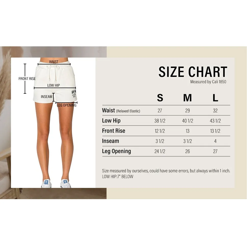 New York Embo Sweat Shorts - White
