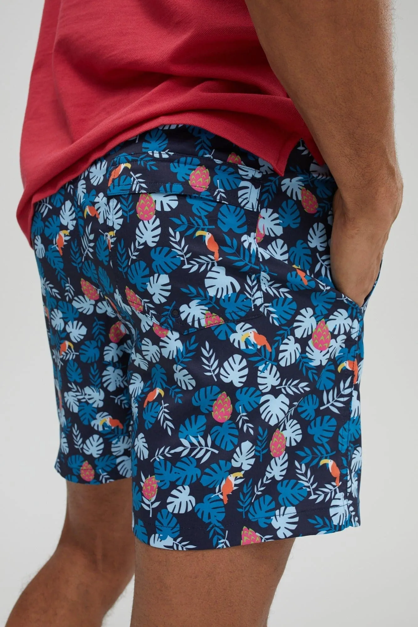 Parrot Print Swim Shorts