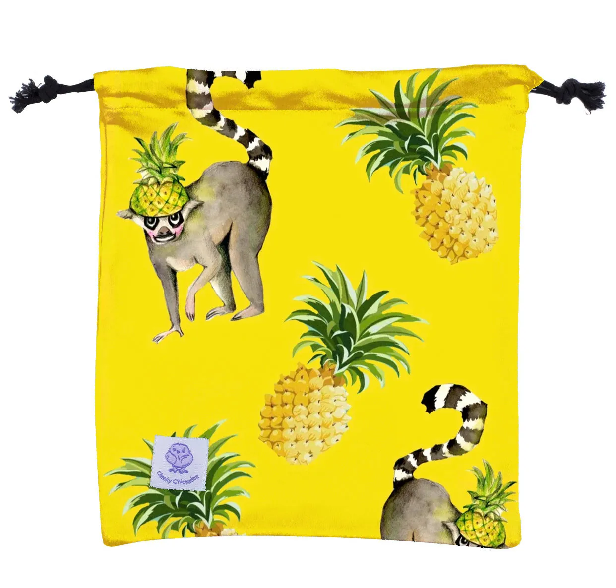 Pineapple Lemurs Girls Long Sleeve Back Zip Swimmers