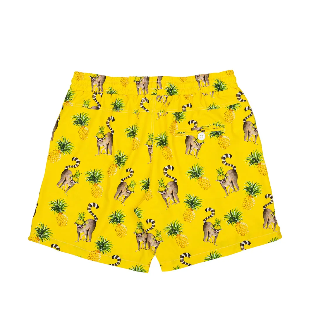 Pineapple Lemurs Men's Boardshorts