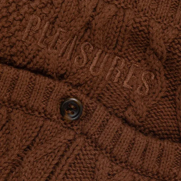 Pleasures Charlie Knit Shorts - Brown
