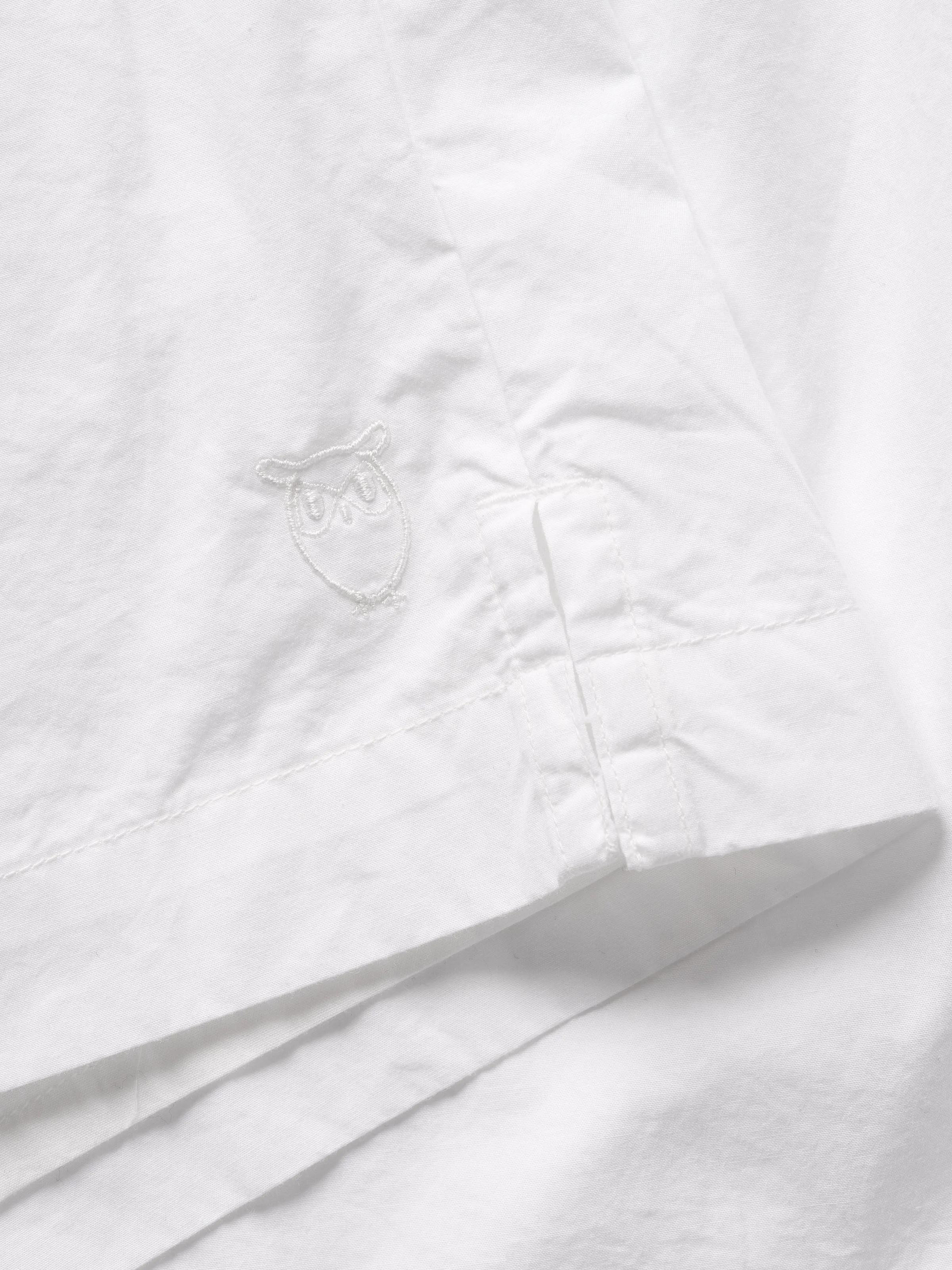 Poplin elastic waist shorts - Bright White